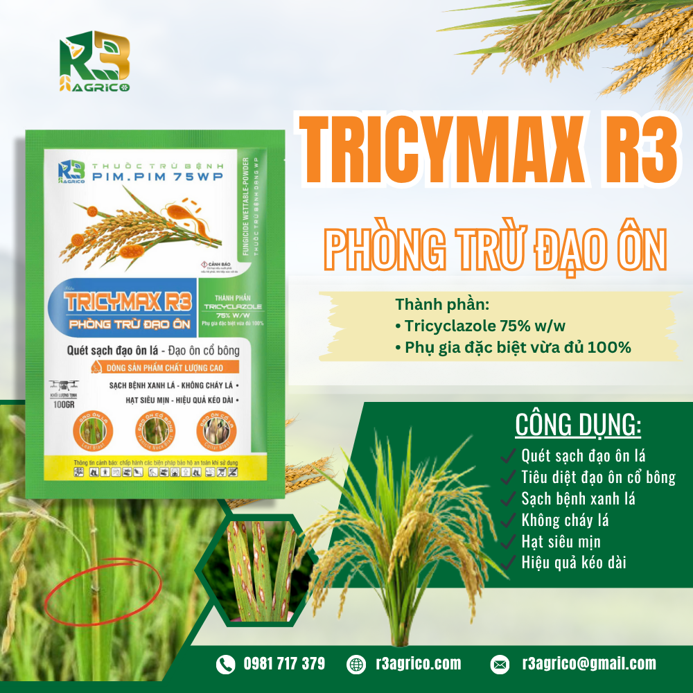 TRICYMAX R3 - PHÒNG TRỪ ĐẠO ÔN
