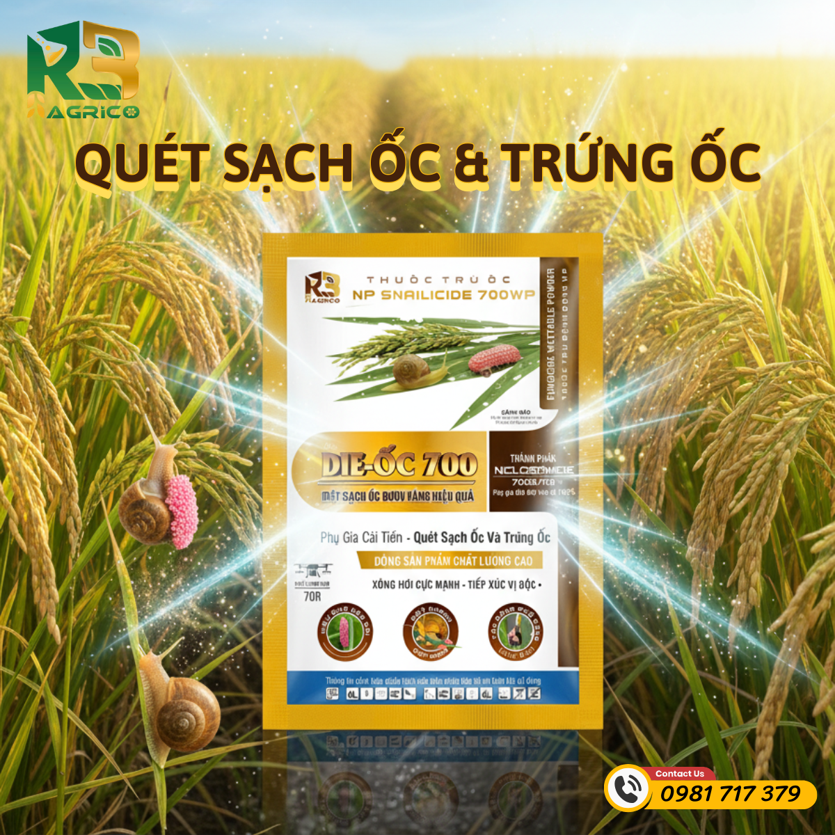 THUỐC TRỪ ỐC DIE-ỐC 700